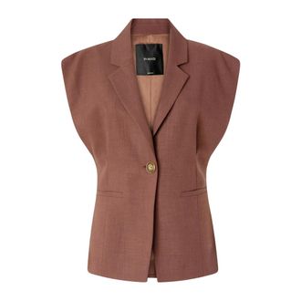 Pinko Blazers, female, Brown, Size: M Floella Giacca
