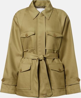 Frankie Shop Kelia belted padded jacket