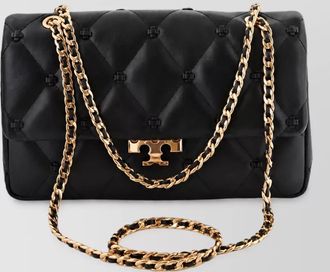 Tory Burch na na lamb leather quilted shoulder bag