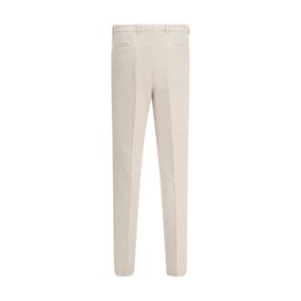 Brunello Cucinelli Mens Beige Cotton Casual Pants