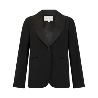 Brooks Brothers Crepe Smoking Jasje - Dames - Blazers - Zwart - XS - Polyester - Jassen