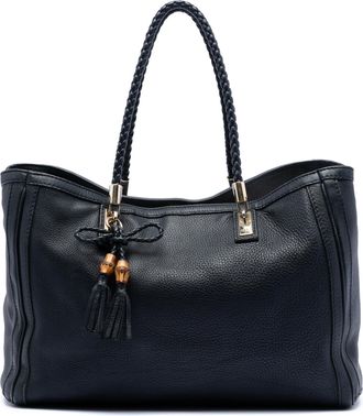 Gucci Pre-owned Womens Medium Leather Bella Tote - Black - One Size