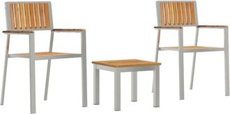 vidaXL Garden Dining Set 3 pcs Brown Solid Teak wood Vidaxl