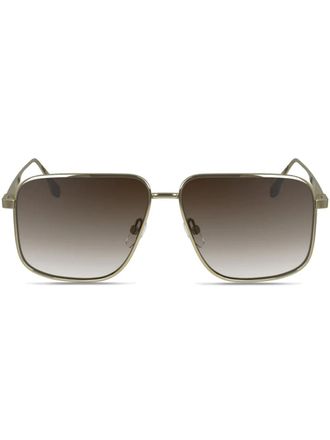 Victoria Beckham square-frame sunglasses - women - Metal - One Size - Gold