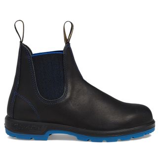Blundstone 2343 Leather Unisex Chelsea Boots - Black Blue Black - Size:UK 10.5
