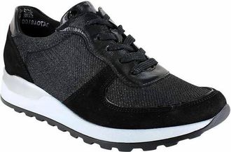 Waldl&auml;ufer Womens Nila Lace-Up Shoes In Black
