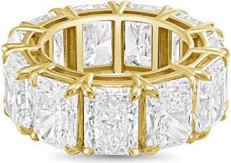Diana M. Jewels 14kt yellow gold 3.00cts radiant lab grown diamond eternity band