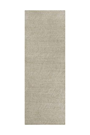 Wecon Home Alfombra de pura lana tejida a mano crema 80x230