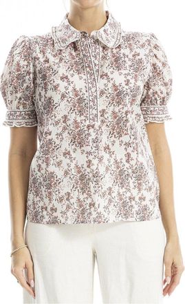 Max Studio Collar Top
