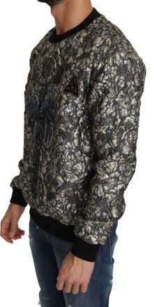 Dolce & Gabbana Multicolor SAMBA Jacquard Palmtree Pullover Mens Sweater