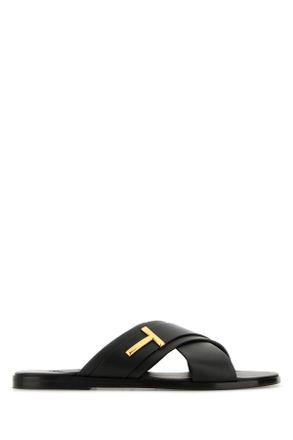 SMOOTH LEATHER BRIGHTON SANDAL | Tom Ford Fashion