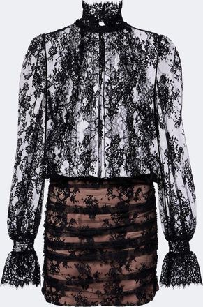 Retrof&ecirc;te Retrof&ecirc;te Ysolde sheer lace minidress