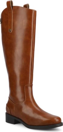 Journee Collection Womens Gema Medium and Wide Width Knee High Riding Boots