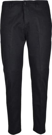 Department Five Slim Fit Black Trousers with Tailored Silhouette