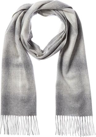 Amicale Cashmere Ombre Windowpane Cashmere Scarf