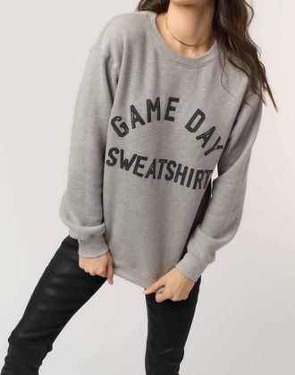 Bloomingdale's Game Day Drinking Reversible Sweatshirt In Heather Grey