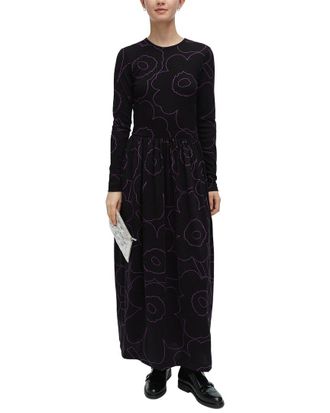 Marimekko Kukkaset Piirto Unikko Jersey Dress