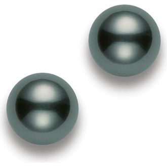 Mikimoto Black South Sea Pearl Stud Earrings in Black Pearl at Nordstrom