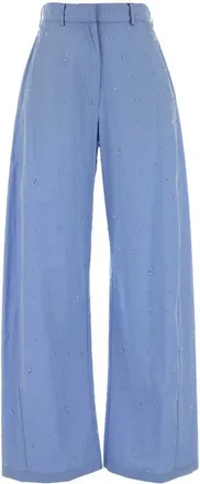 Giuseppe Di Morabito Light Blue Relaxed Flat Front Pants