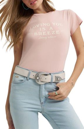 Wrangler x Lainey Wilson Shrunken Graphic T-Shirt in Pink at Nordstrom, Size X-Small