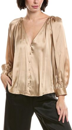 L'agence Lagence Kali Satin Silk Blouse