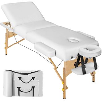 TecTake Massage Table Somwang in White