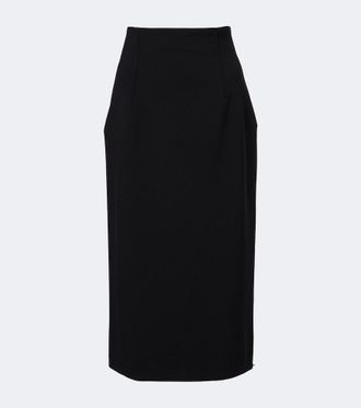 Sportmax Gonna a tubino in misto lana
