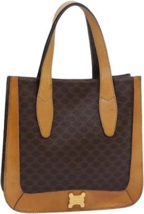 Celine Tweedehands Canvas handtassen - Dames - Vintage Handtas - Bruin - ONE Size - Vintage