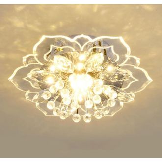 OEM L&aacute;mpara De Techo Led Moderna De Cristal - L&aacute;mpara De Ara&ntilde;a Redonda N&oacute;rdica - Iluminaci&oacute;n Acogedora Para Pasillo Y Sala De Estar - Elegante Acabado Art