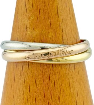 Cartier Trinity Pink White Yellow Band Ring (Pre-Owned)