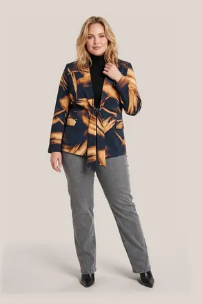 Mart Visser Hannah Print Blazer Zwart / Goud Maxi