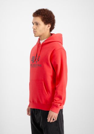 Alpha Industries Hoodie ALPHA INDUSTRIES Basic Hoodie BL, Herren, Gr. S, rot (radiant rot), Obermaterial: 80% Baumwolle, 20% Polyester, regular fit, Sweatshirts Hoodie
