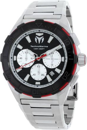 Technomarine Seven Seas Chronograph GMT Quartz Black Dial Mens Watch TM-725030