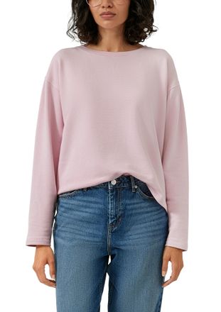 s.Oliver Sweater S.OLIVER, Damen, Gr. 34, blossom pink, Sweatware, Obermaterial: 98% Baumwolle, 2% Elasthan, unifarben, normal h&uuml;ftbedeckend, Rundhals, Sweatsh