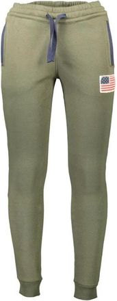 U.S.Polo Association Groene Katoenen Casual Broek - Heren - Sweatpants - Groen - 2XL - Katoen - Broeken