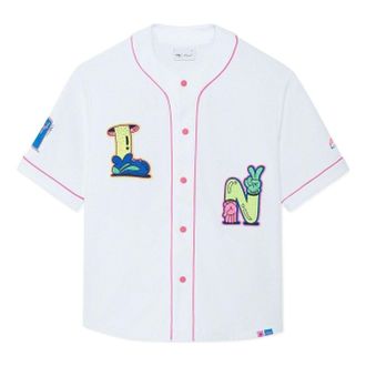 Li-Ning x Steven Harrington Graphic Baseball Shirt White AFDSC23-2