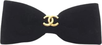 Chanel Pre-owned Accessories, female, Black, Size: ONE SIZE Pre-owned Barrette