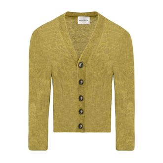 Amaranto Oliva Cardigan - - Knitwear - Uomo - Verde - S