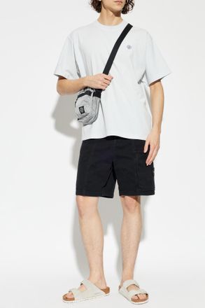 Stone Island Cargo Shorts, Mens, Black