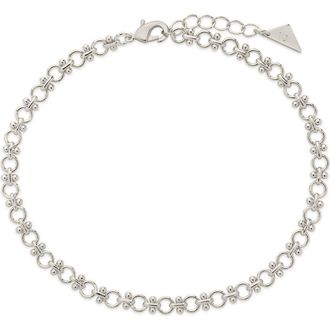 Sterling Forever Nadia Chain Anklet in Silver at Nordstrom Rack