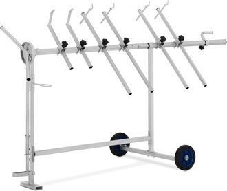 MSW Bike Accessories Msw - Soporte Giratorio Para Taller De Chapa - 6 Barras De Fijaci&oacute;n - 360&deg; - 90 Kg