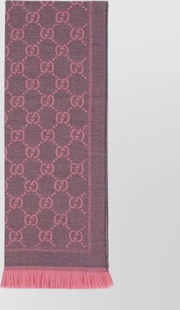 Gucci gg motif wool scarf