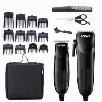 Trade Shop MaxTech - Kit a 2 Rasoi Combinato Tagliacapelli Barba Trimmer Professionale Con Filo V-023