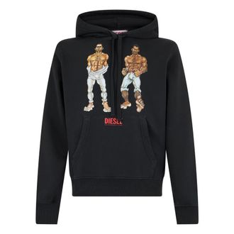 Diesel Felpa con cappuccio - - Sweatshirts & Hoodies - Uomo - Nero - M