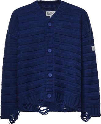 Maison Margiela Cardigans - Heren - Vesten - Blauw - XL - Truien & Vesten