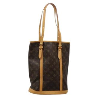 Louis Vuitton Pre-owned Bucket Bags, female, Brown, Size: ONE SIZE Pre-owned Monogram Bucket GM Shoulder Bag