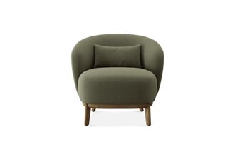 Castlery Avery Armchair Customized, (Performance Fleece) Moss, Spill-Resistant, Compact for Men