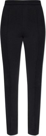 Moncler Geplooide broek - Dames - Straight fit broeken - Zwart - S - Broeken