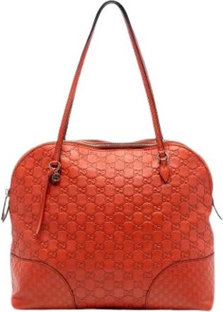 Gucci Pre-owned Shoulder Bags, female, Orange, Size: ONE SIZE Pre-owned The Bree