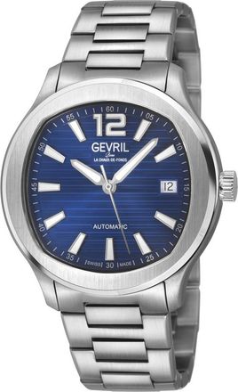 Gevril Group Stuyvesant Automatic Blue Dial Mens Watch 49802B